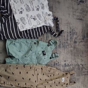 Baby Overalls and Onesies Set